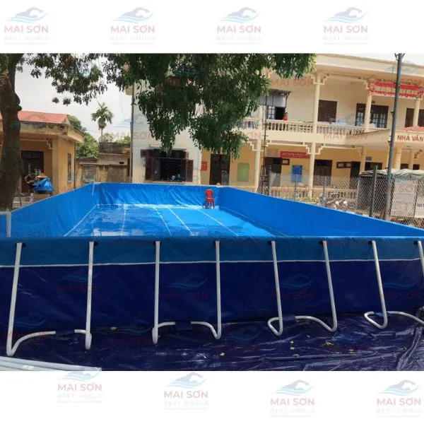 Bể Bơi Di Động Kích Thước Dài 9,6m x Rộng 5,1m Cao 1,2m