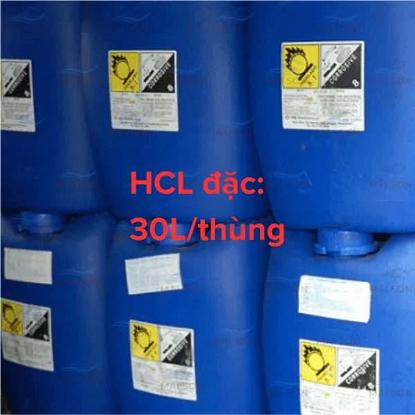 Phụ Kiện: Hóa Chất  PH - (HCL Thùng 30 Lít)