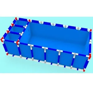 Bể Bạt Nuôi Cá KT 3x1x0.8m Thiết Kế Theo Yêu Cầu