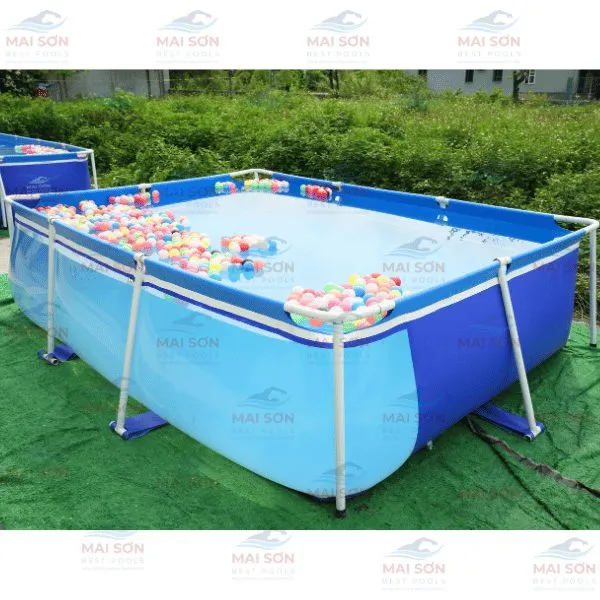 Alternative view of Bể Bơi Gia Đình Mini 1 Mặt Trong Suốt Kích Thước 3.1mx2.2mx0.8m
