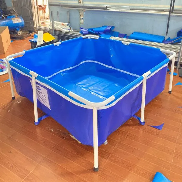 BỂ BƠI MINI LẮP GHÉP TẠI NHÀ KÍCH THƯỚC 1.6×1.6×0.6M – GIẢI PHÁP HOÀN HẢO CHO KHÔNG GIAN NHỎ