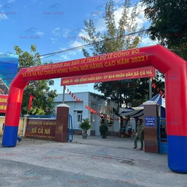 Cổng Hơi Chào Mừng Vuông Kích Thước 4x8m - Cổng Chào Mừng Bơm Hơi