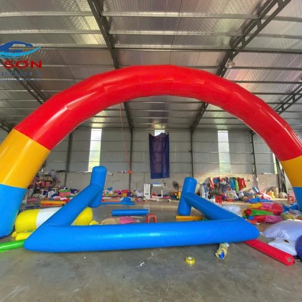 Cổng Hơi Sự Kiện 3 Màu Kích Thước 6x12x1m