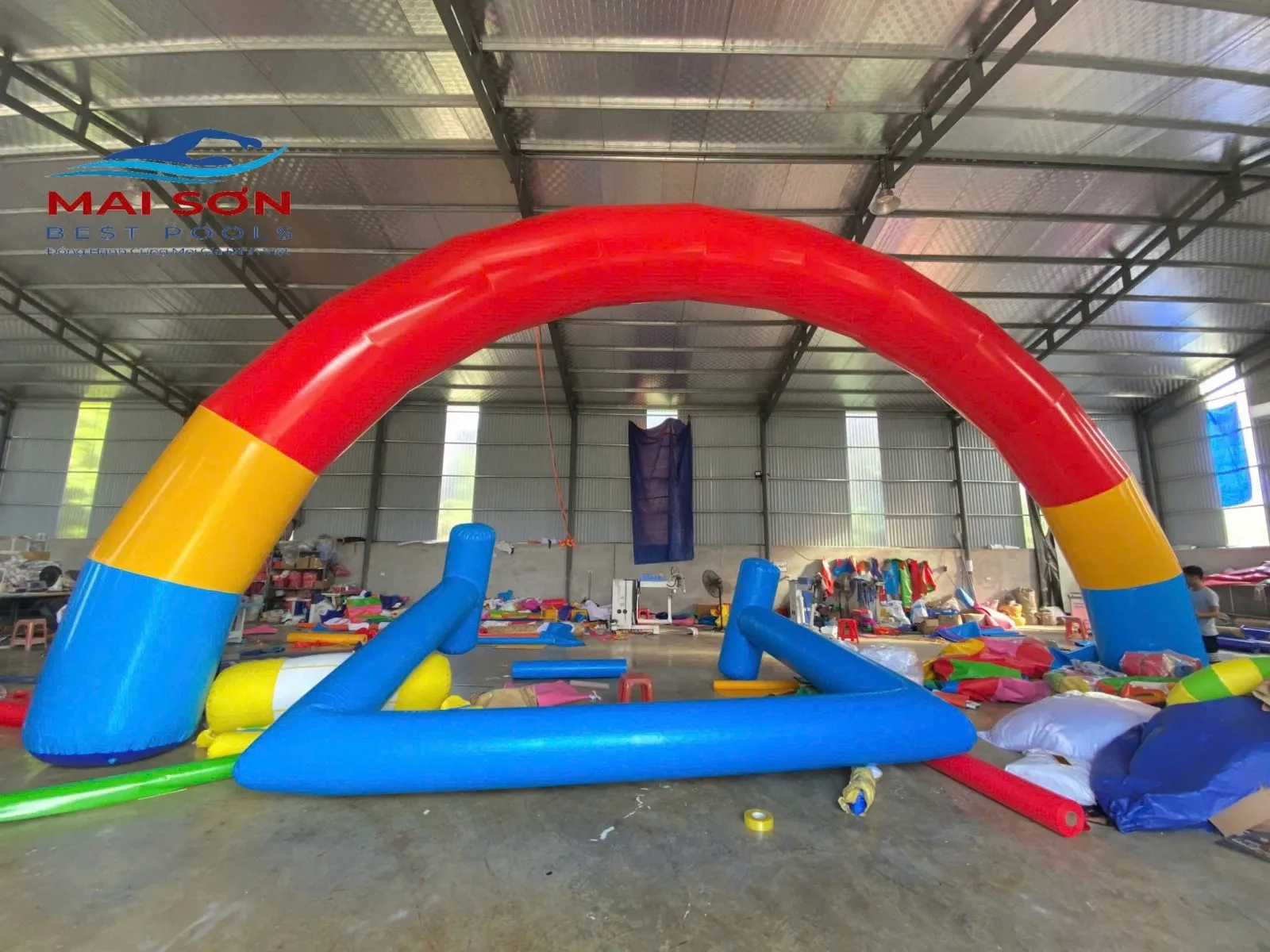 Cổng Hơi Sự Kiện 3 Màu Kích Thước 6x12x1m