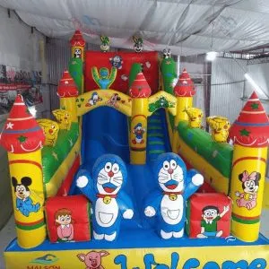 Nhà Hơi Lâu Đài Doremon Kích Thước 4x6m - Lựa Chọn Hoàn Hảo Cho Bé Yêu