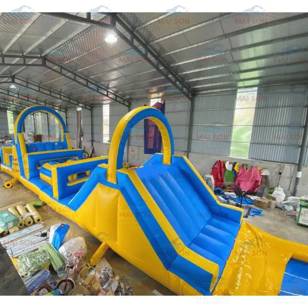 Nhà Hơi Liên Hoàn Trượt Nước Kết Hợp Bể Phao