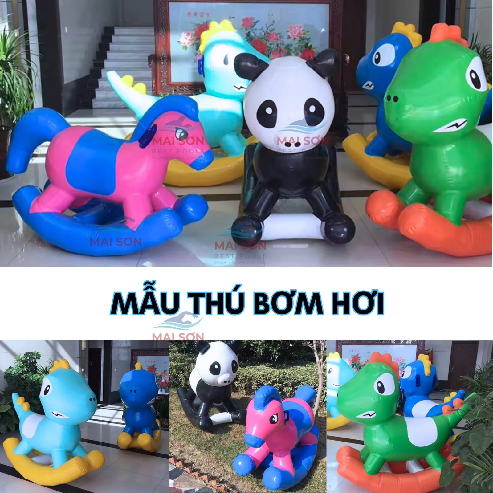 Ngựa Bập Bênh Bơm Hơi - Đồ Chơi Bơm Hơi Thương Hiệu Mai Sơn - Ảnh 2